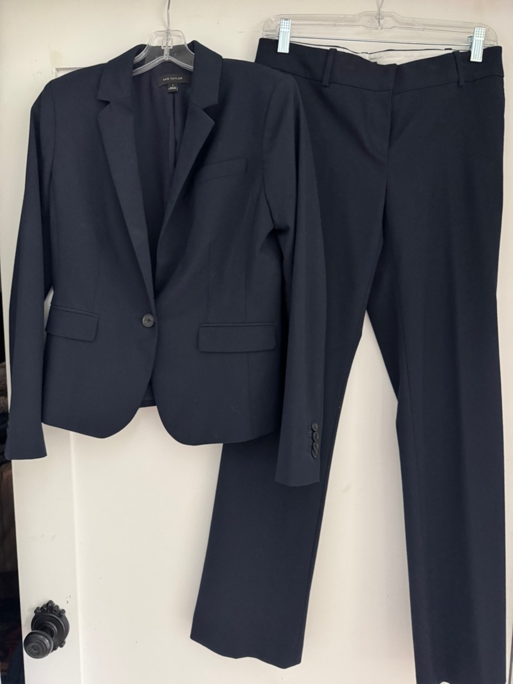 Ann Taylor Navy Devin Fit Blazer